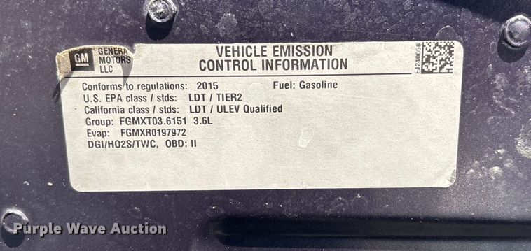 image for item FG1753 2015 Chevrolet Traverse SUV