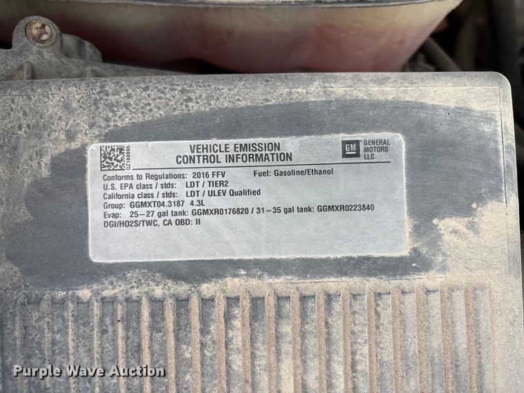 image for item FG1759 2016 GMC Sierra 1500 pickup truck