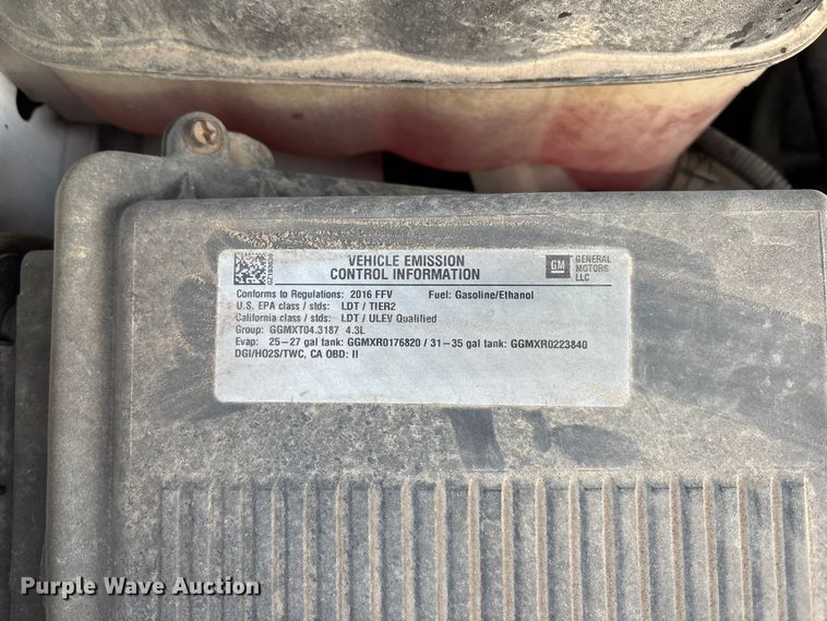 image for item FG1760 2016 GMC Sierra 1500 pickup truck