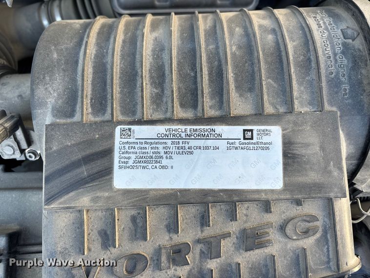 image for item FG1761 2018 GMC Savana 2500 van