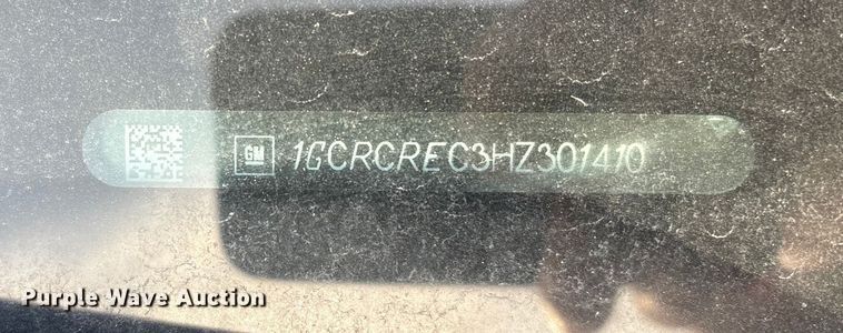 image for item FG2548 2017 Chevrolet Silverado 1500 Ext. Cab pickup truck