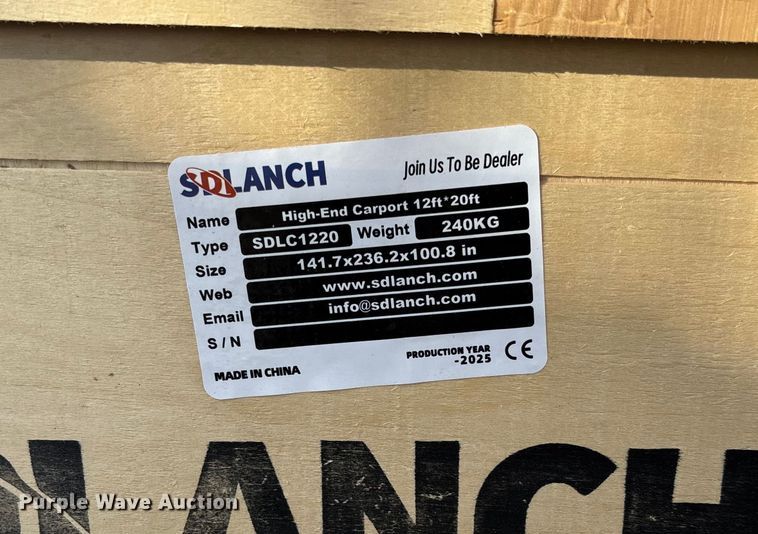 image for item FI1586 2025 SDLANCH SDLC1220 car port