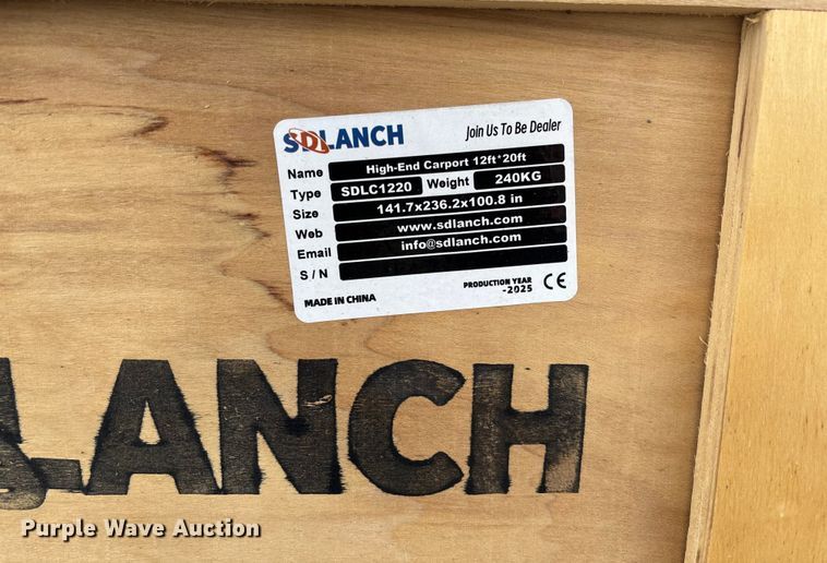 image for item FI1587 2025 SDLANCH SDLC1220 car port