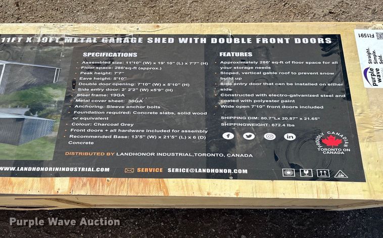 image for item FI1591 LandHonor LHR-MS1119 garage