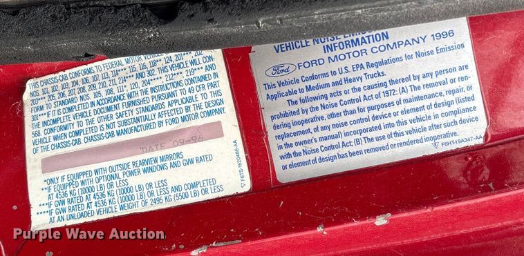 image for item FI1643 1997 Ford F450 Super Duty rescue vehicle