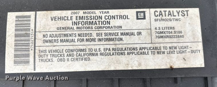 image for item FK1095 2007 Chevrolet Express van