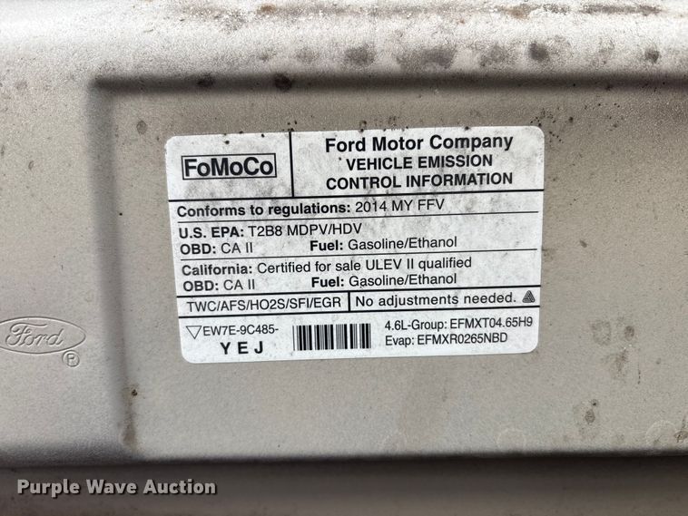 image for item FK1096 2014 Ford E150 van