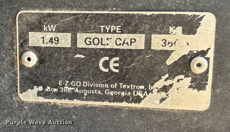 image for item YA1555 1996 EZ-GO Textron golf cart