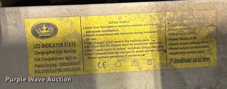 image for item YA1560 2023 Evolution golf cart