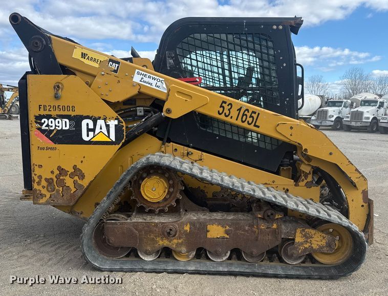 image for item DQ4223 2019 Caterpillar 299D2 tracked skid steer loader