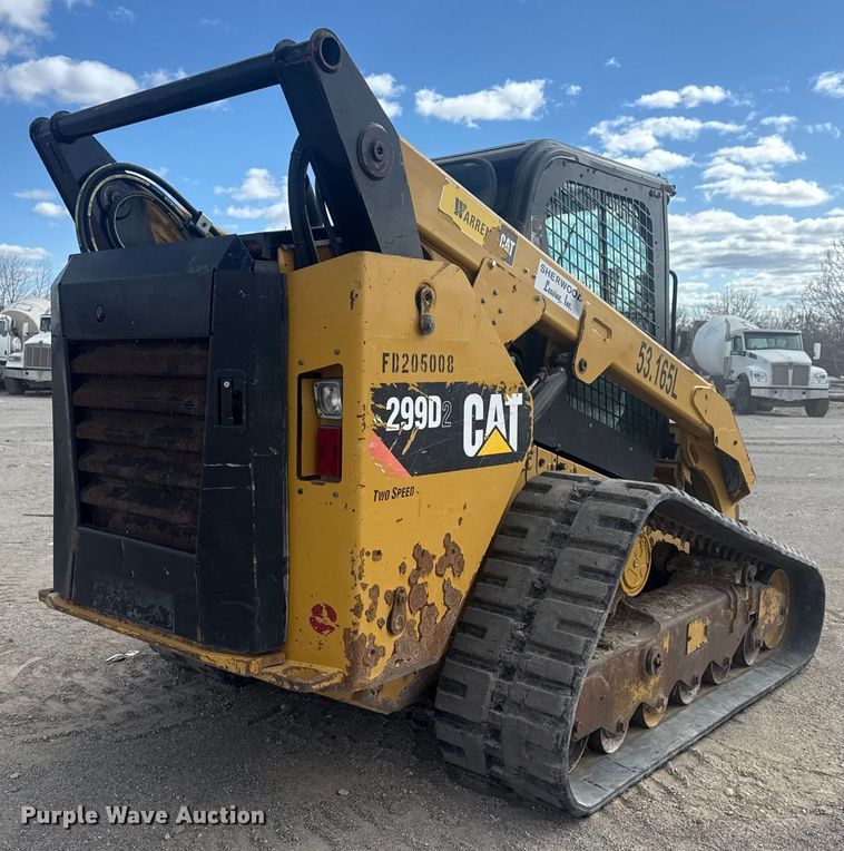 image for item DQ4223 2019 Caterpillar 299D2 tracked skid steer loader