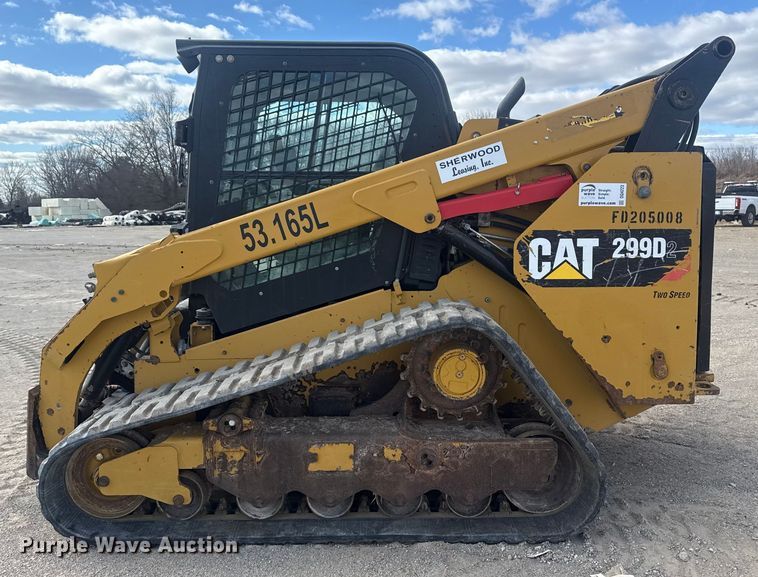image for item DQ4223 2019 Caterpillar 299D2 tracked skid steer loader