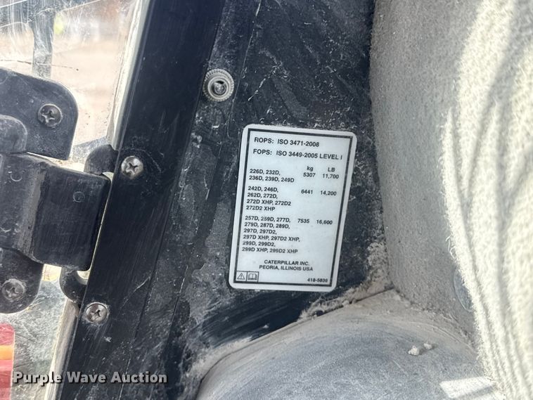 image for item DQ4223 2019 Caterpillar 299D2 tracked skid steer loader