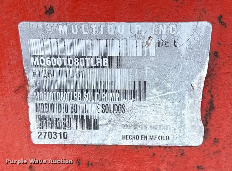 image for item DQ4225 Multiquip MQ60TD80TLRB pump