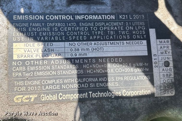 image for item DW7368 Nissan MCP1F2A20LV forklift