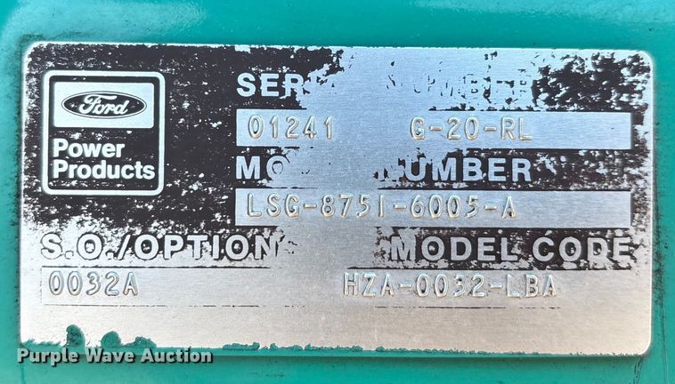 image for item DW7425 Onan 60ENA generator