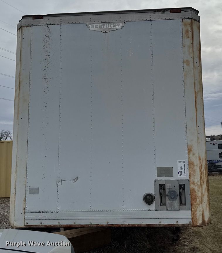 image for item EA2202 1987 Kentucky Electronics dry van trailer
