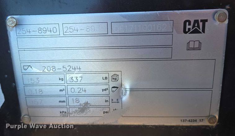 image for item EB1248 (5) Caterpillar excavator buckets