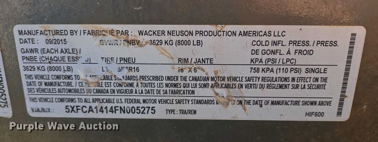 image for item EB1252 Wacker Neuson HIF 600 heater