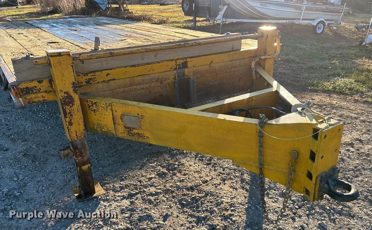 image for item ED2464 1986 Belshe equipment trailer