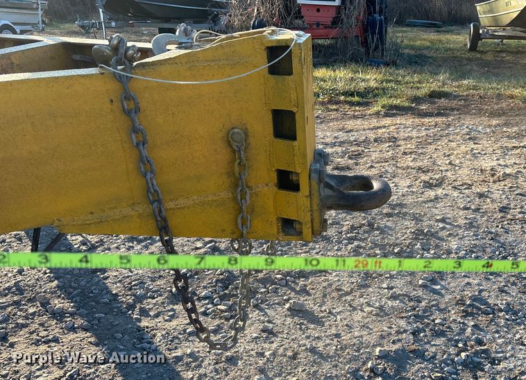 image for item ED2464 1986 Belshe equipment trailer