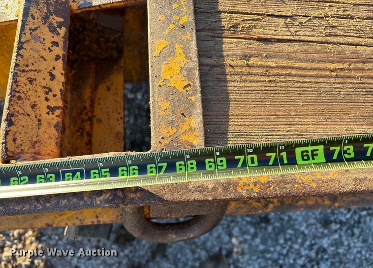 image for item ED2464 1986 Belshe equipment trailer