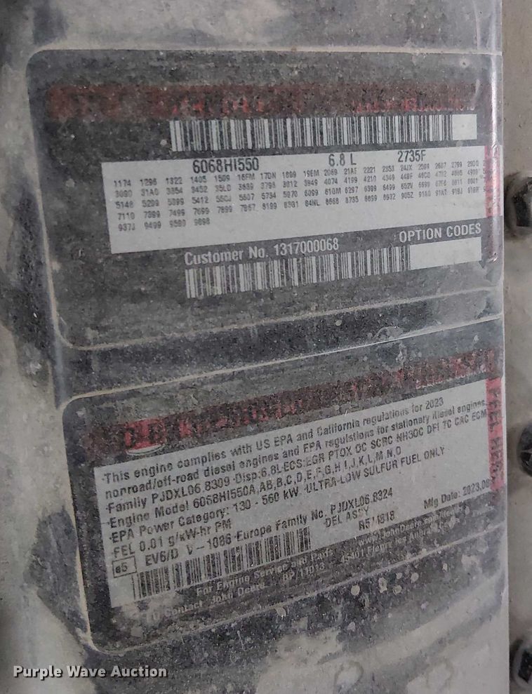 image for item EE5090 2024 Atlas Copco XAVS 650 JD8 air compressor