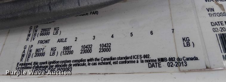 image for item EE5094 2014 International SF667 vacuum truck