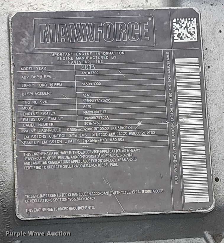 image for item EE5094 2014 International SF667 vacuum truck