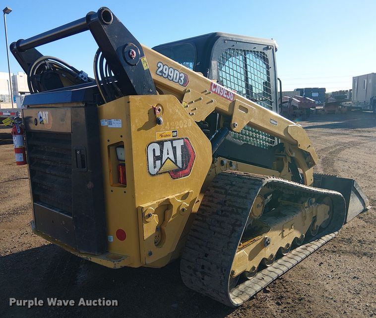 image for item EE5098 2022 Caterpillar 299D3 tracked skid steer loader