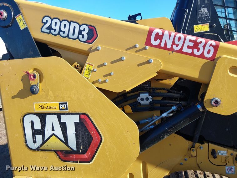 image for item EE5098 2022 Caterpillar 299D3 tracked skid steer loader