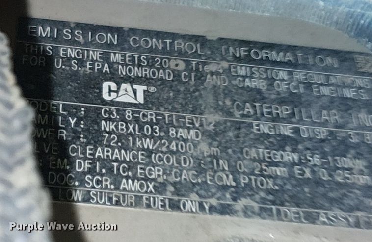 image for item EE5098 2022 Caterpillar 299D3 tracked skid steer loader