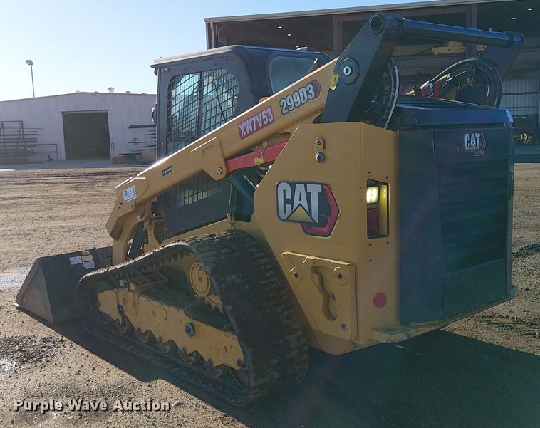 image for item EE5099 2023 Caterpillar 299D3 tracked skid steer loader