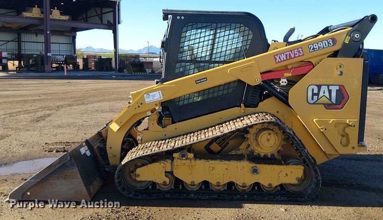 image for item EE5099 2023 Caterpillar 299D3 tracked skid steer loader