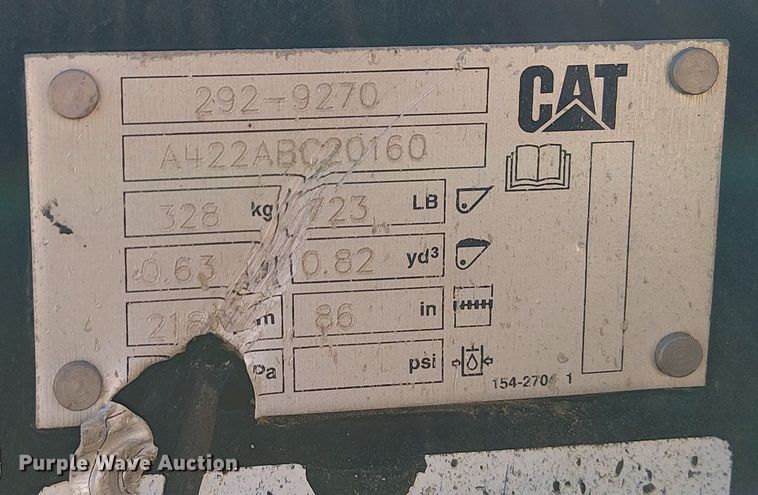 image for item EE5099 2023 Caterpillar 299D3 tracked skid steer loader