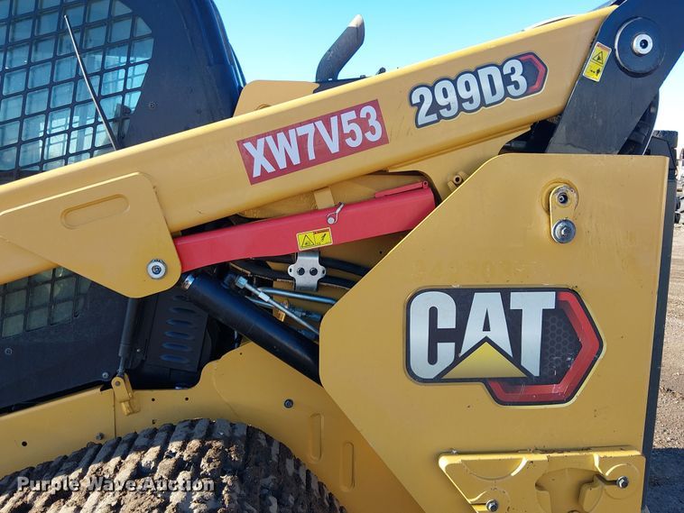 image for item EE5099 2023 Caterpillar 299D3 tracked skid steer loader