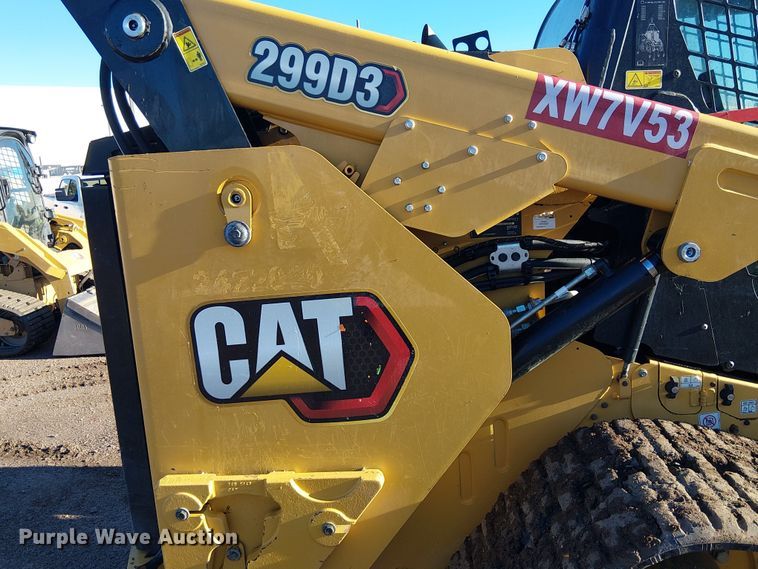 image for item EE5099 2023 Caterpillar 299D3 tracked skid steer loader