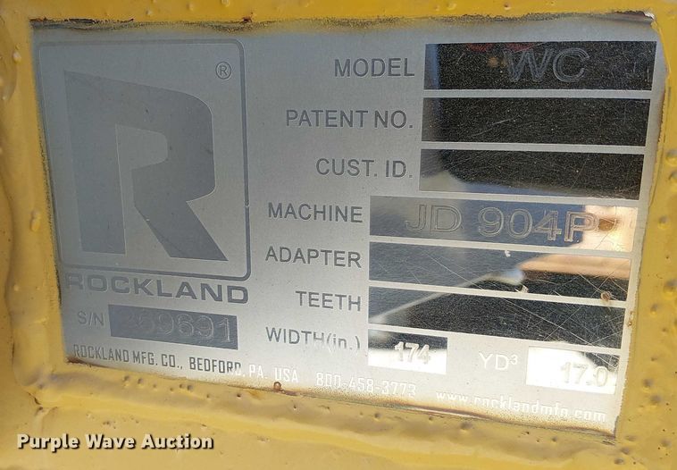 image for item EE5100 Rockland WC loader bucket