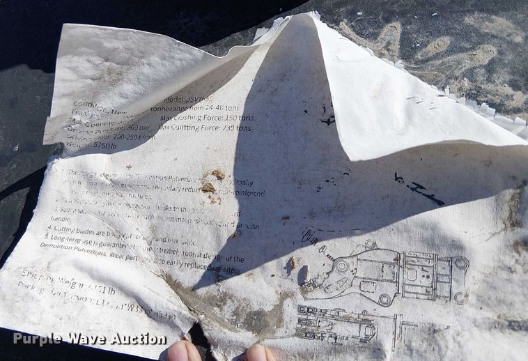 image for item EE5102 2024 Jisan JSV765S hydraulic pulverizer