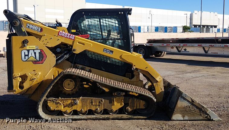 image for item EE5106 2021 Caterpillar 299D3 tracked skid steer loader