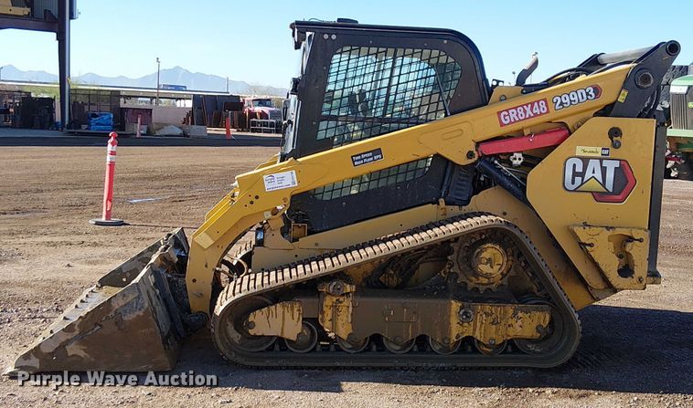 image for item EE5106 2021 Caterpillar 299D3 tracked skid steer loader