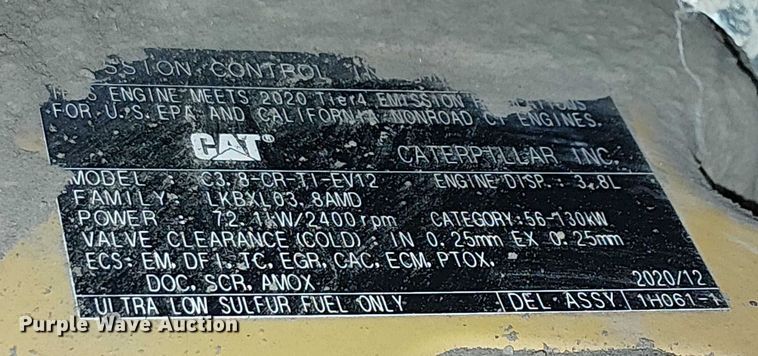 image for item EE5106 2021 Caterpillar 299D3 tracked skid steer loader