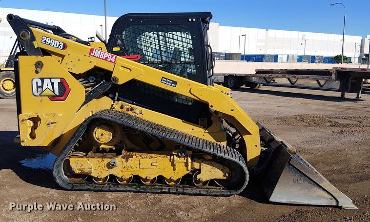 image for item EE5110 2021 Caterpillar 299D3 tracked skid steer loader