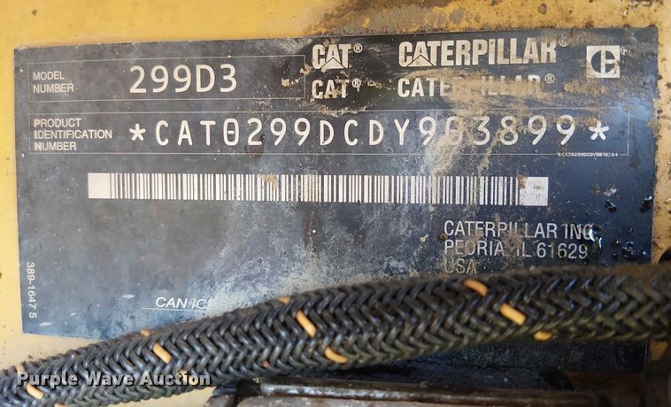 image for item EE5110 2021 Caterpillar 299D3 tracked skid steer loader