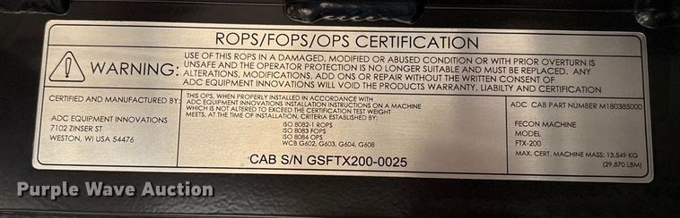 image for item EF6303 2024 Fecon 225VST mulcher