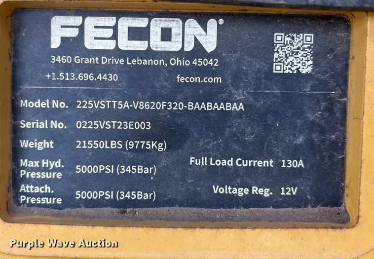 image for item EF6303 2024 Fecon 225VST mulcher