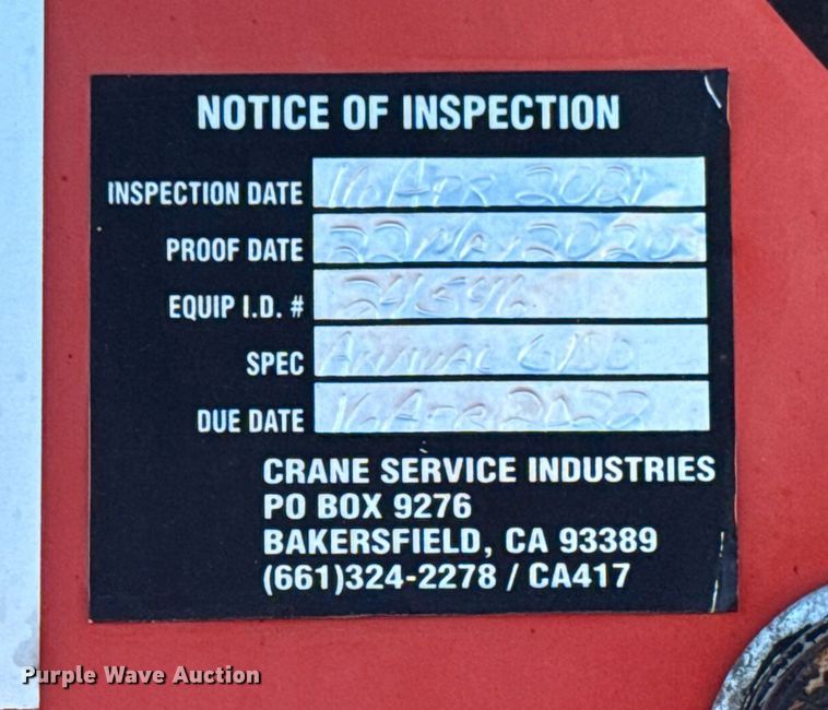 image for item EG1949 2012 Freightliner Business Class M2 crane truck