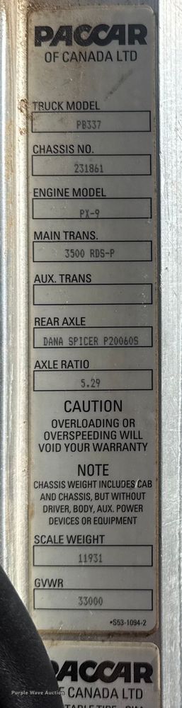 image for item EG1950 2014 Peterbilt 337 tank truck