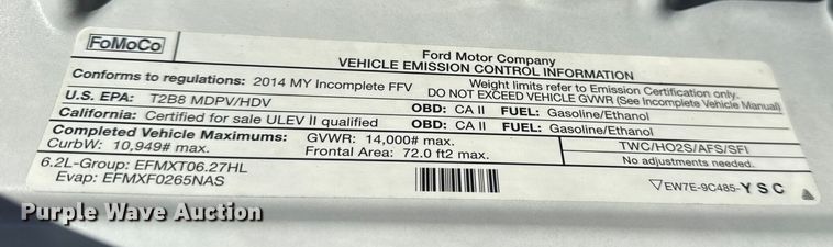 image for item EG1961 2014 Ford F350 Super Duty utility bed pickup truck