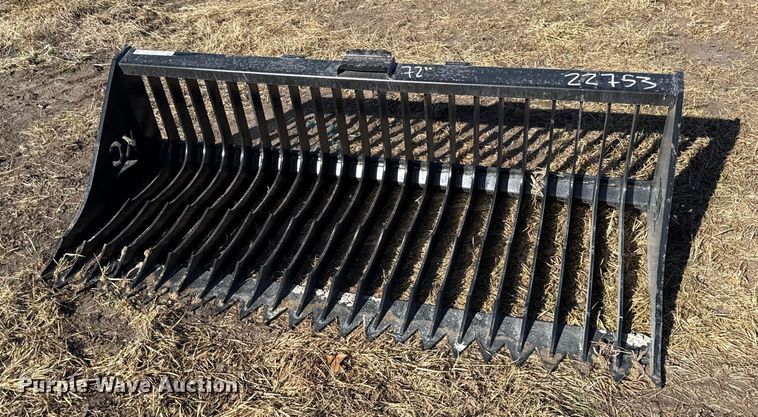 image for item EN0216 KC skid steer rock bucket